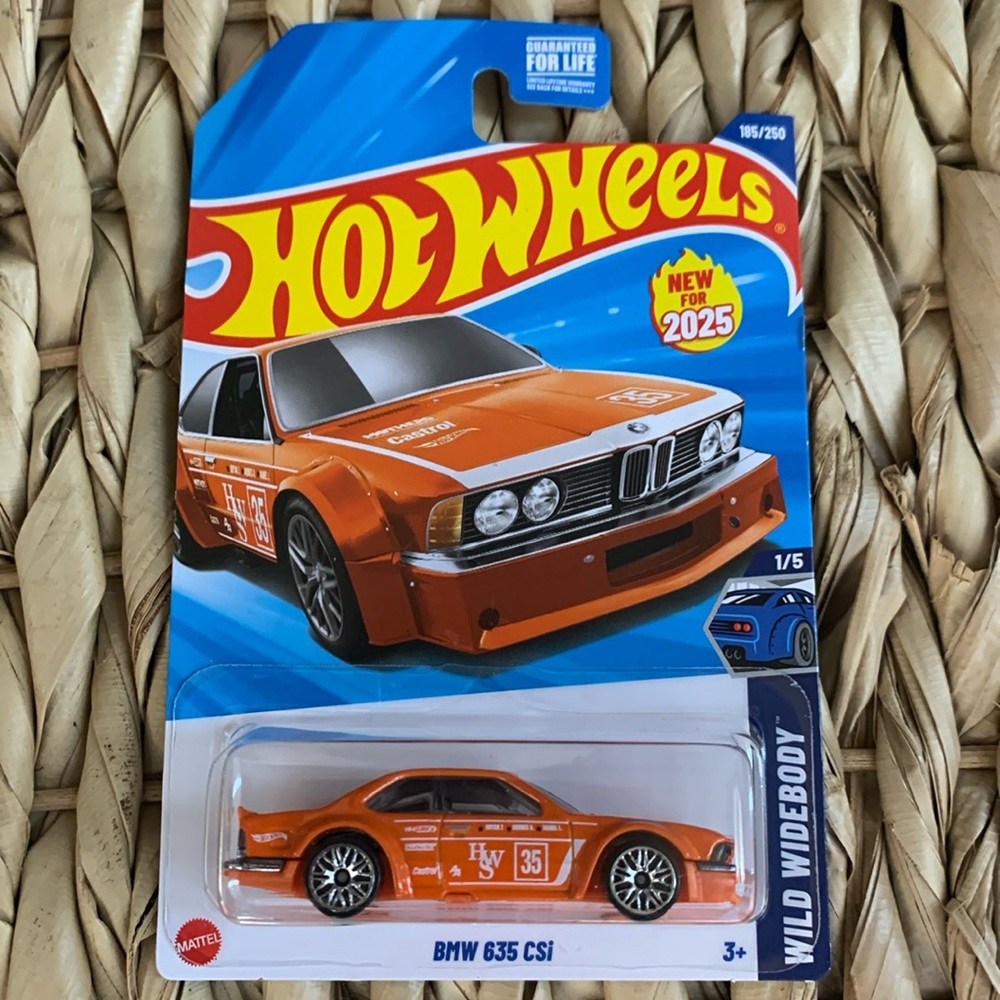 Orange BMW 635 CSI Hot Wheels German Car Diecast Beamer Hotwheels New 2025